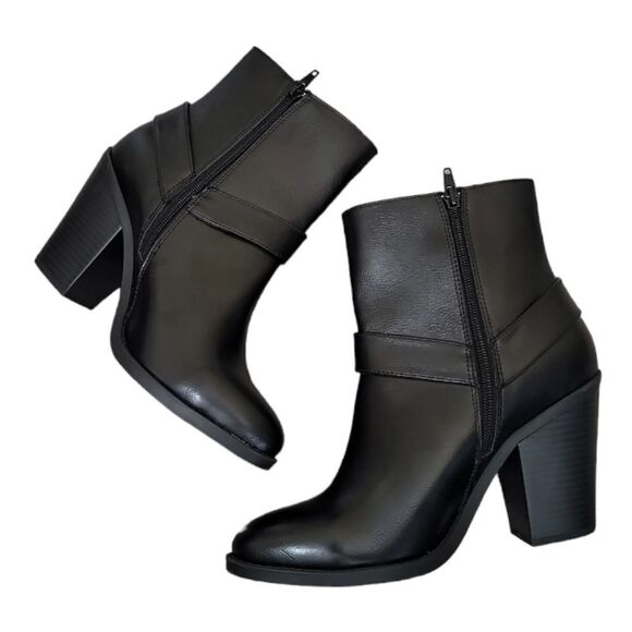 Espirt Women's Black Ankle Booties Size 9M NWOT - Picture 3 of 8